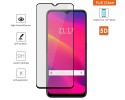 Protector Cristal Templado Completo 5D Full Glue Negro para Oppo A5 2020 Vidrio