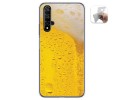 Funda Gel Tpu para Huawei Nova 5T / Honor 20 diseño Cerveza Dibujos
