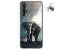 Funda Gel Tpu para Huawei Nova 5T / Honor 20 diseño Elefante Dibujos