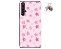 Funda Gel Tpu para Huawei Nova 5T / Honor 20 diseño Flores Dibujos