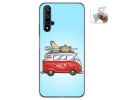Funda Gel Tpu para Huawei Nova 5T / Honor 20 diseño Furgoneta Dibujos