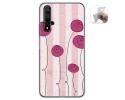 Funda Gel Tpu para Huawei Nova 5T / Honor 20 diseño Flores Vintage Dibujos