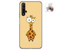 Funda Gel Tpu para Huawei Nova 5T / Honor 20 diseño Jirafa Dibujos