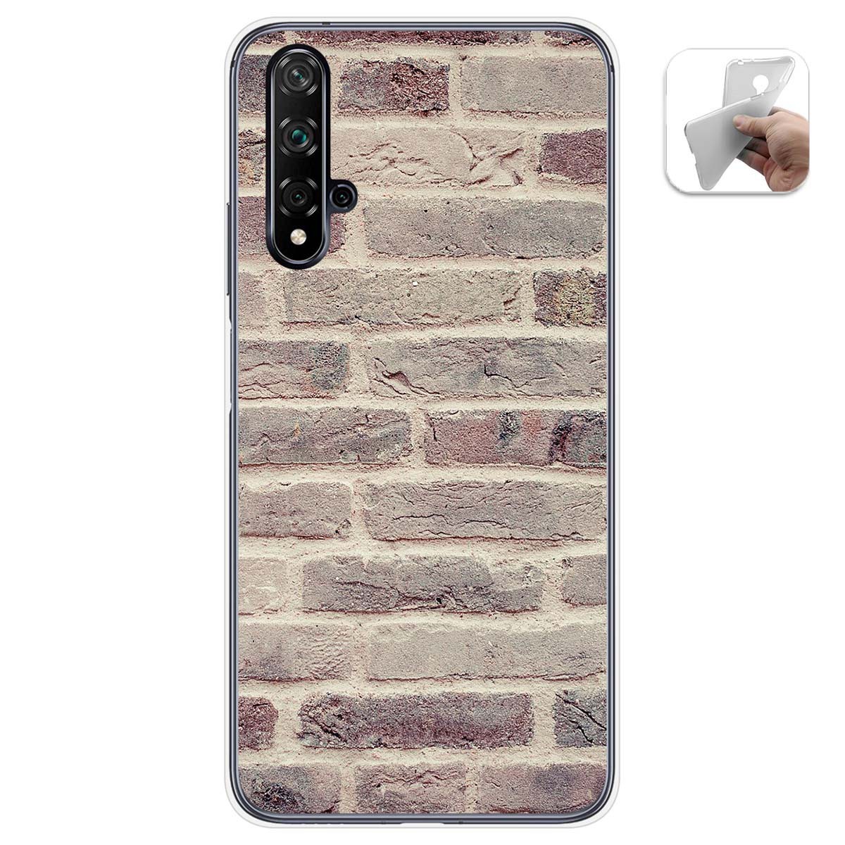 Funda Gel Tpu para Huawei Nova 5T / Honor 20 diseño Ladrillo 01 Dibujos