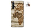 Funda Gel Tpu para Huawei Nova 5T / Honor 20 diseño Madera 07 Dibujos