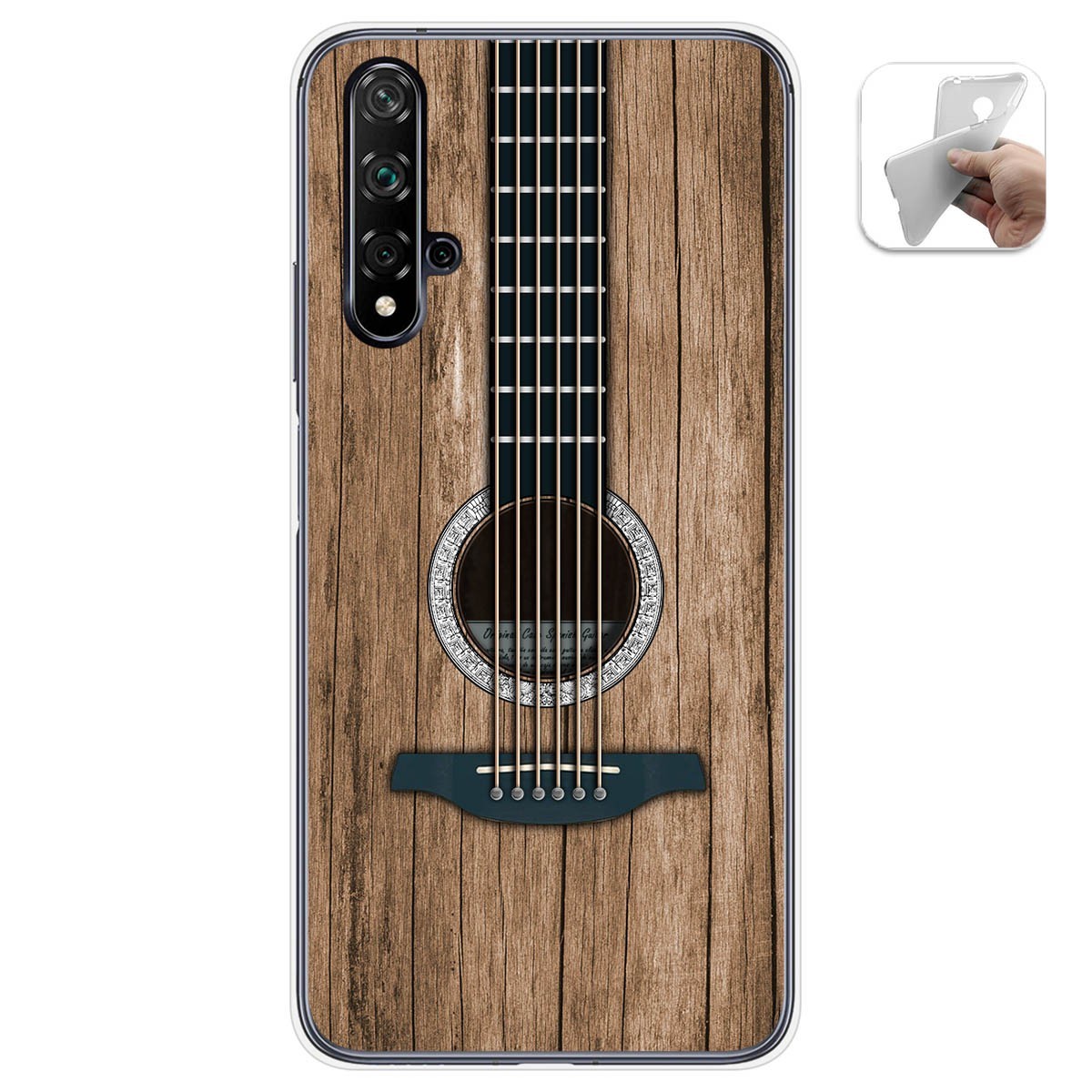 Funda Gel Tpu para Huawei Nova 5T / Honor 20 diseño Madera 11 Dibujos