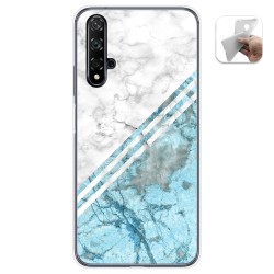 Funda Gel Tpu para Huawei Nova 5T / Honor 20 diseño Mármol 02 Dibujos