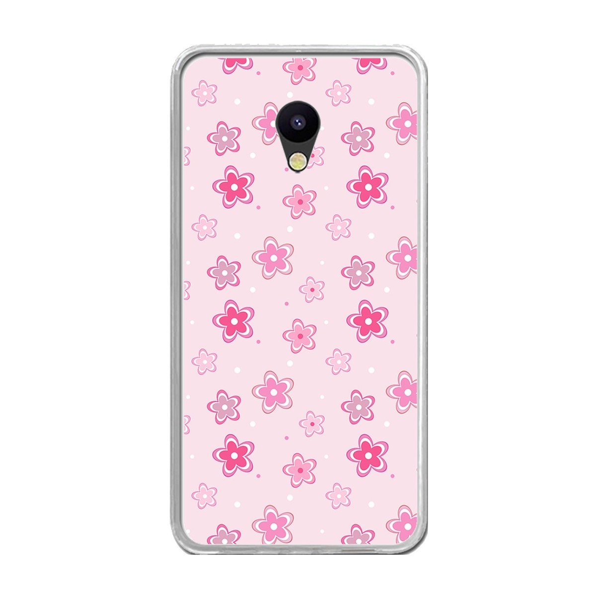 Funda Gel Tpu para Meizu M5 Note Diseño Flores Dibujos