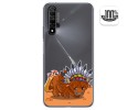 Funda Gel Transparente para Huawei Nova 5T / Honor 20 diseño Bufalo Dibujos