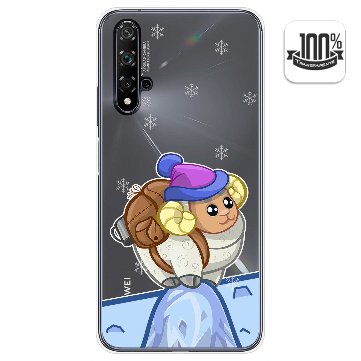 Funda Gel Transparente para Huawei Nova 5T / Honor 20 diseño Cabra Dibujos