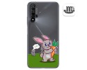 Funda Gel Transparente para Huawei Nova 5T / Honor 20 diseño Conejo Dibujos