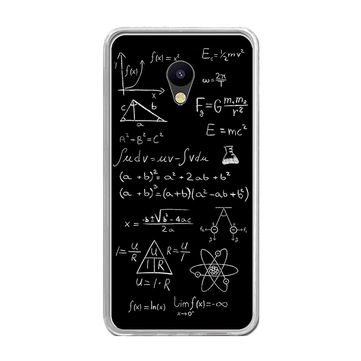 Funda Gel Tpu para Meizu M5 Note Diseño Formulas Dibujos