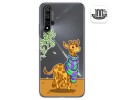 Funda Gel Transparente para Huawei Nova 5T / Honor 20 diseño Jirafa Dibujos