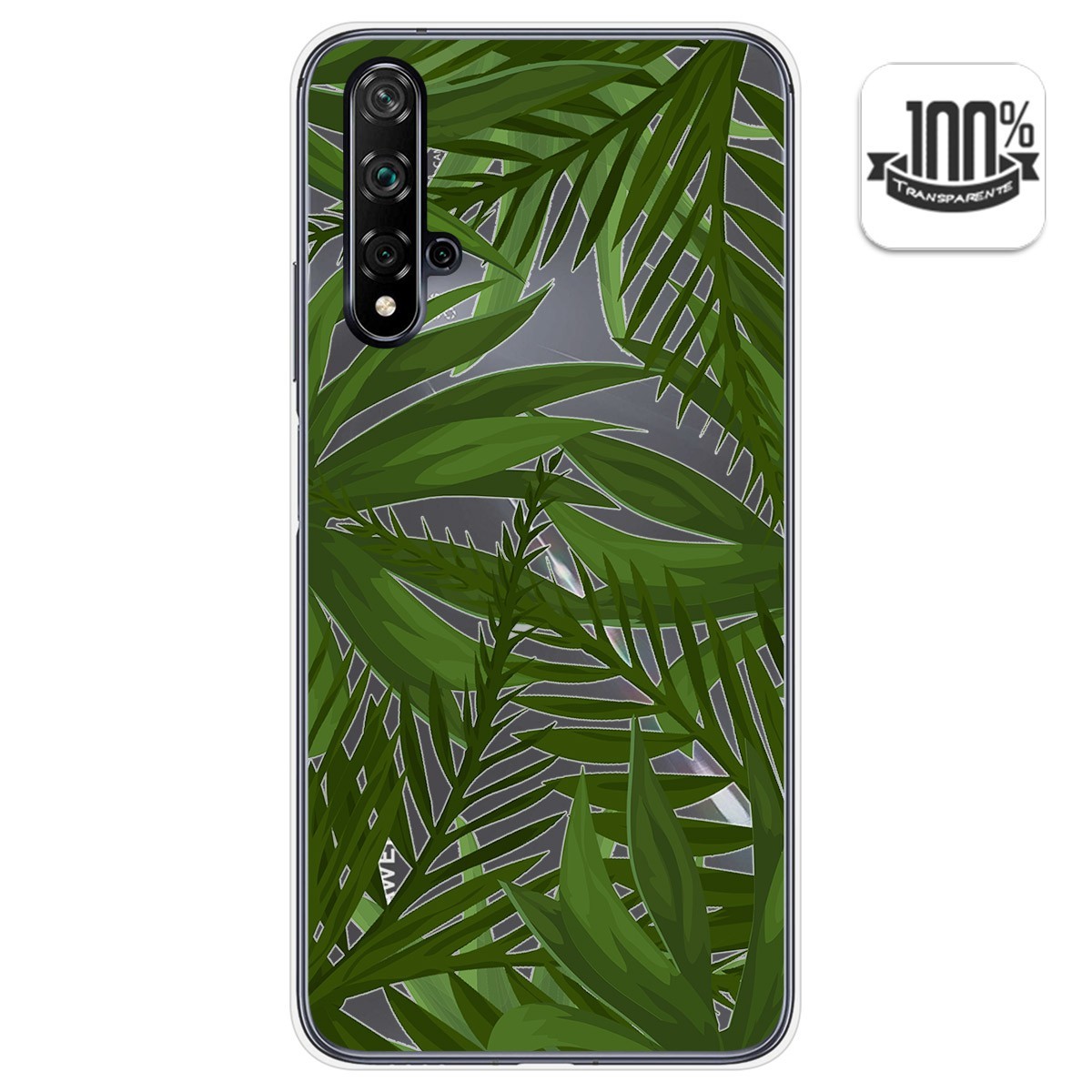 Funda Gel Transparente para Huawei Nova 5T / Honor 20 diseño Jungla Dibujos