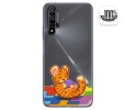 Funda Gel Transparente para Huawei Nova 5T / Honor 20 diseño Leopardo Dibujos