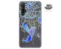 Funda Gel Transparente para Huawei Nova 5T / Honor 20 diseño Plumas Dibujos