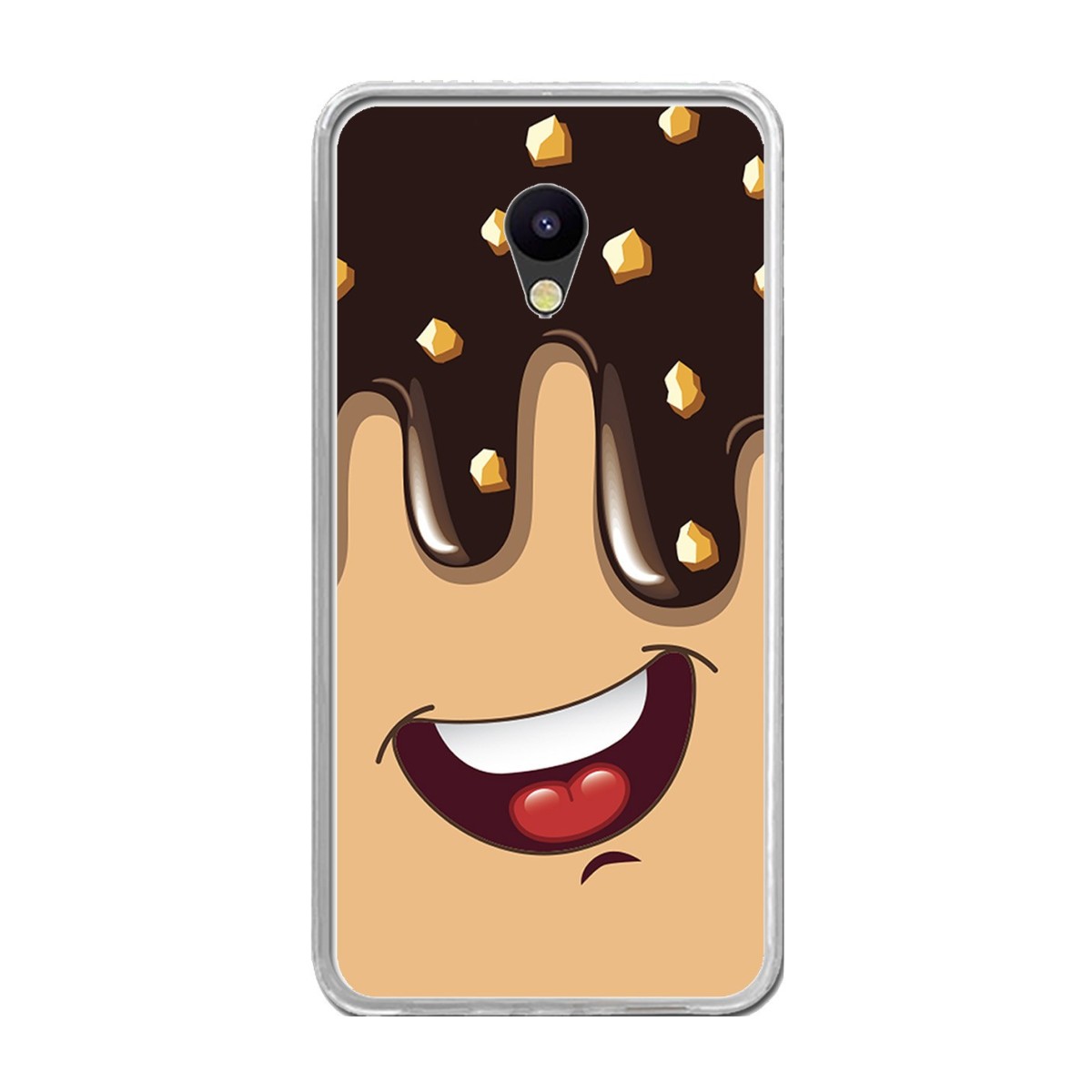 Funda Gel Tpu para Meizu M5 Note Diseño Helado Chocolate Dibujos