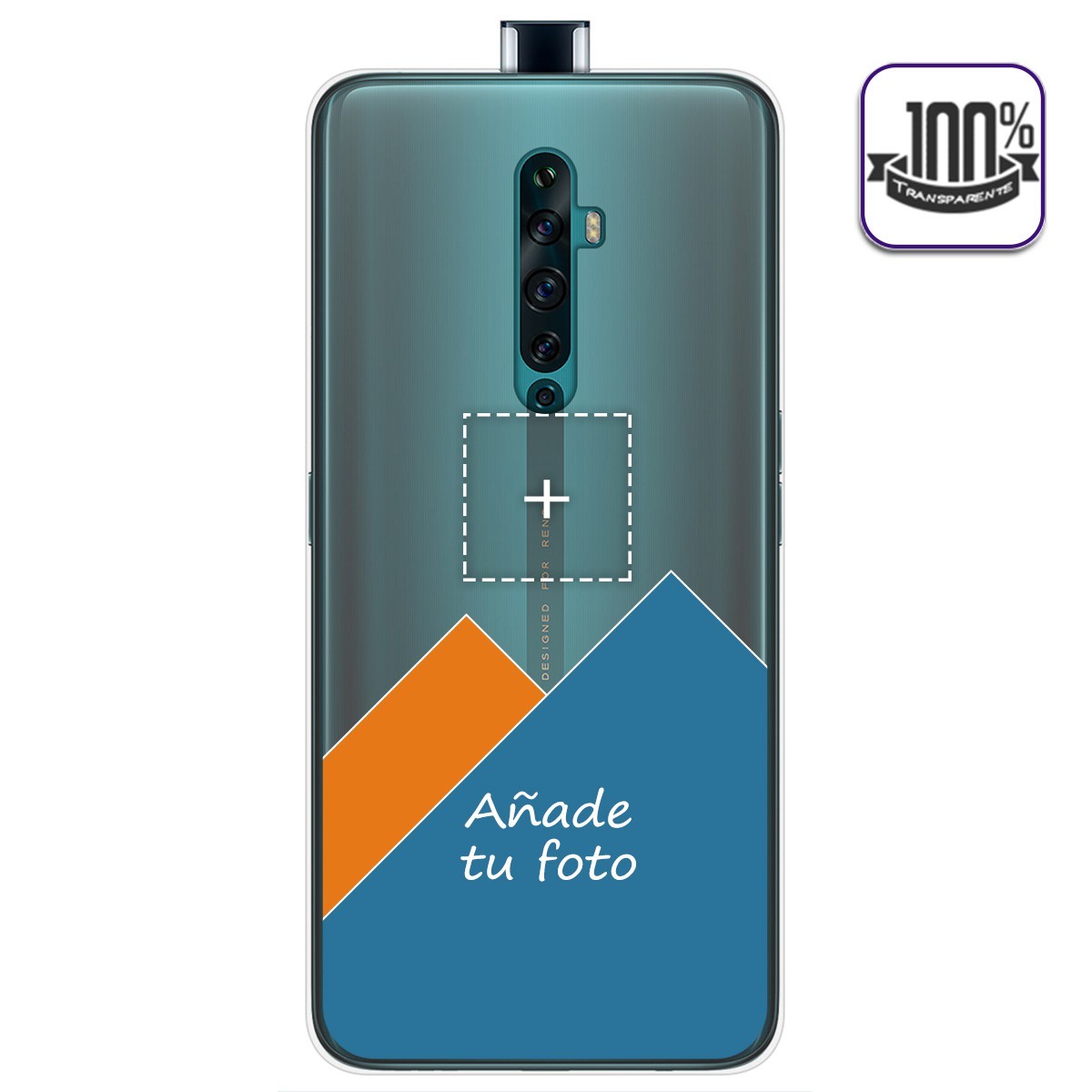 Personaliza tu Funda Gel 100% Transparente con tu Fotografia para Oppo Reno 2Z dibujo personalizada