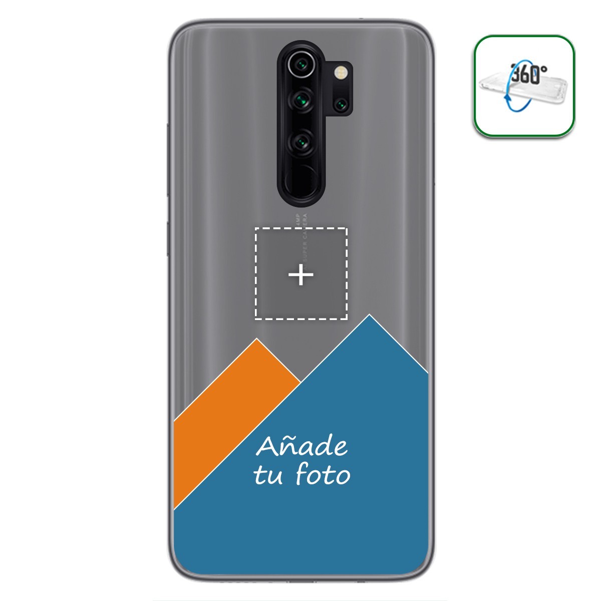 Personaliza tu Funda Pc + Tpu 360 con tu Fotografia para Xiaomi Redmi Note 8 Pro dibujo personalizada