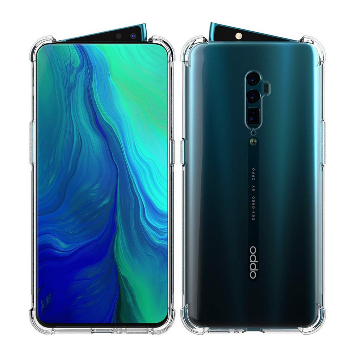 Funda Gel Tpu Anti-Shock Transparente para Oppo Reno 2