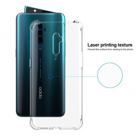 Funda Gel Tpu Anti-Shock Transparente para Oppo Reno 2