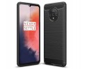 Funda Gel Tpu Tipo Carbon Negra para Oneplus 7T