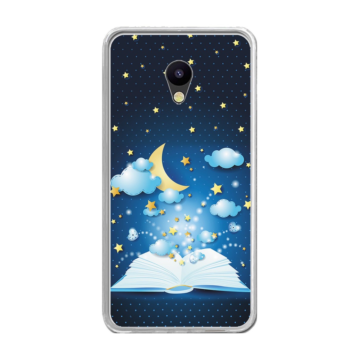 Funda Gel Tpu para Meizu M5 Note Diseño Libro-Cuentos Dibujos