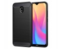 Funda Gel Tpu Tipo Carbon Negra para Xiaomi Redmi 8A