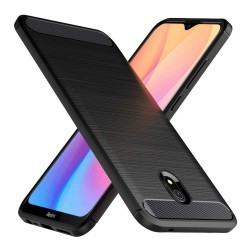 Funda Gel Tpu Tipo Carbon Negra para Xiaomi Redmi 8A 2