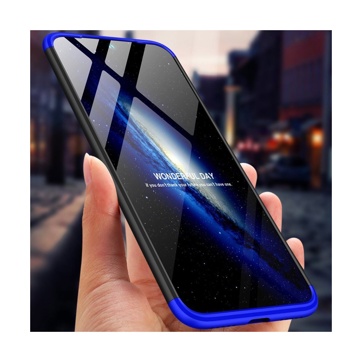 Funda Carcasa GKK 360 para Huawei Y6 2019 / Y6s 2019 Color Negra / Azul