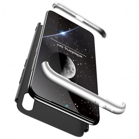 Funda Carcasa GKK 360 para Huawei Y6 2019 / Y6s 2019 Color Negra / Plata