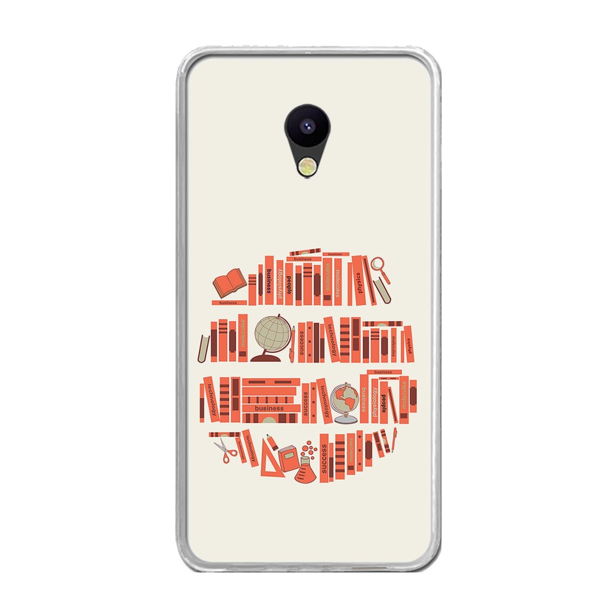 Funda Gel Tpu para Meizu M5 Note Diseño Mundo-Libro Dibujos