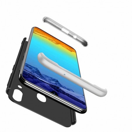 Funda Carcasa GKK 360 para Samsung Galaxy A40 Color Negra / Plata