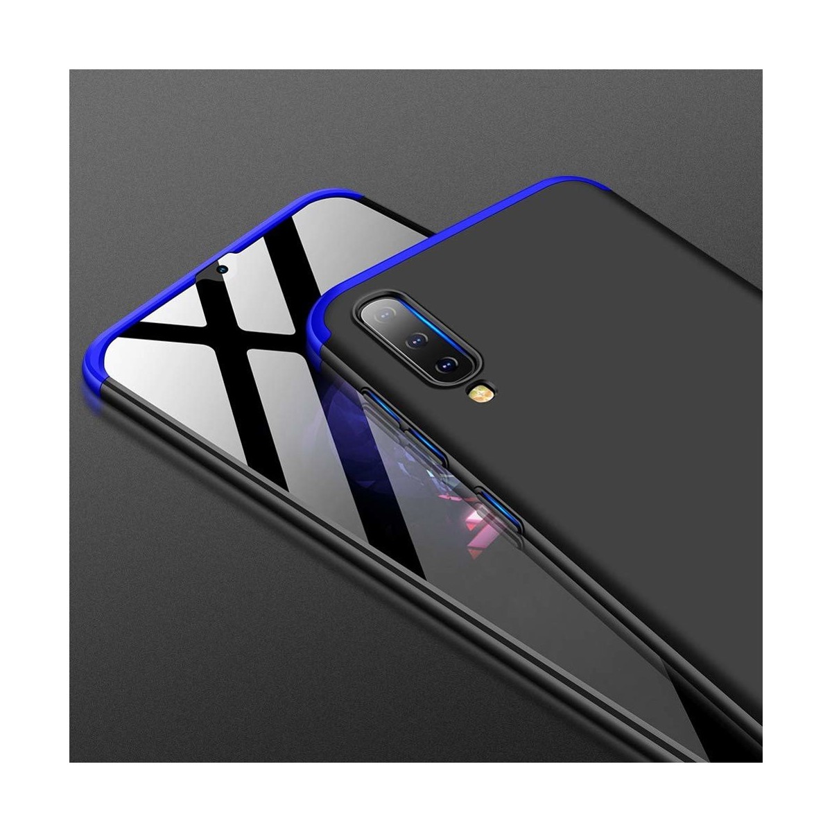 Funda Carcasa GKK 360 para Samsung Galaxy A50  / A50s / A30s Color Negra / Azul