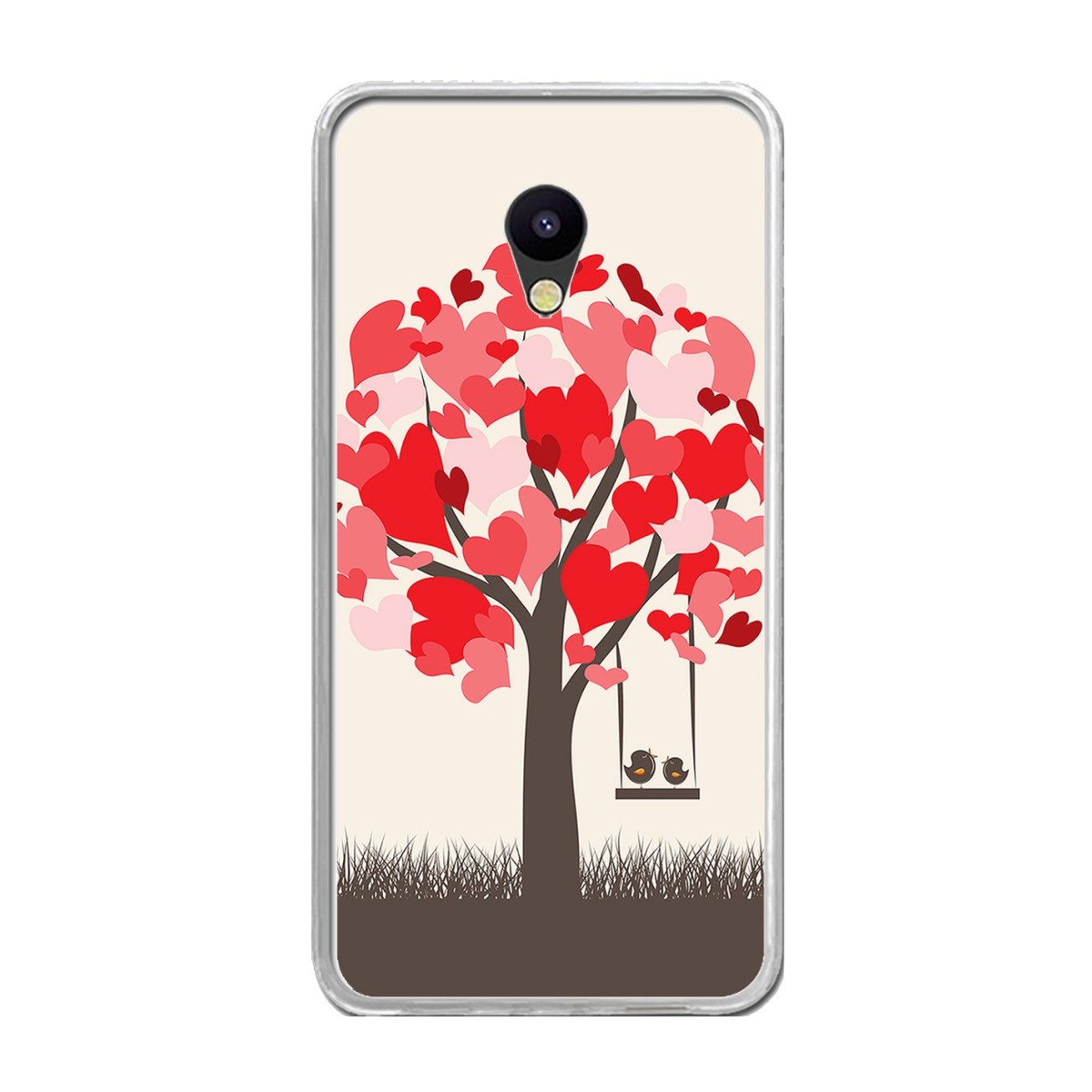 Funda Gel Tpu para Meizu M5 Note Diseño Pajaritos Dibujos
