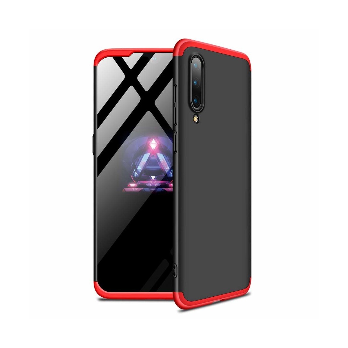 Funda Carcasa GKK 360 para Xiaomi Mi A3 Color Negra / Roja