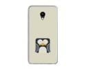 Funda Gel Tpu para Meizu M5 Note Diseño Pingüino Dibujos