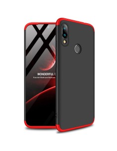 Funda Carcasa GKK 360 para Xiaomi Redmi 7 Color Negra / Roja