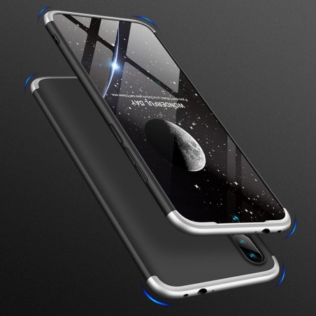 Funda Carcasa GKK 360 para Xiaomi Redmi 7 Color Negra / Plata