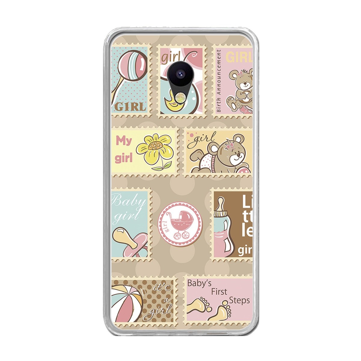 Funda Gel Tpu para Meizu M5 Note Diseño Sellos Dibujos