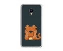 Funda Gel Tpu para Meizu M5 Note Diseño Tigre Dibujos
