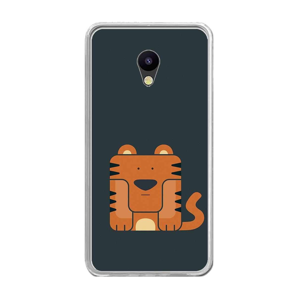 Funda Gel Tpu para Meizu M5 Note Diseño Tigre Dibujos
