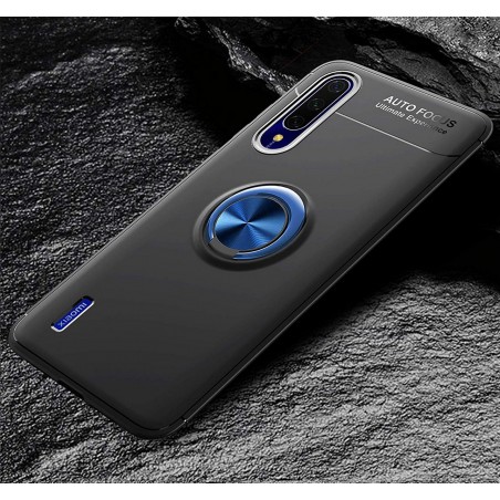 Funda Magnetica Soporte con Anillo Giratorio 360 para Xiaomi Mi A3 Negra