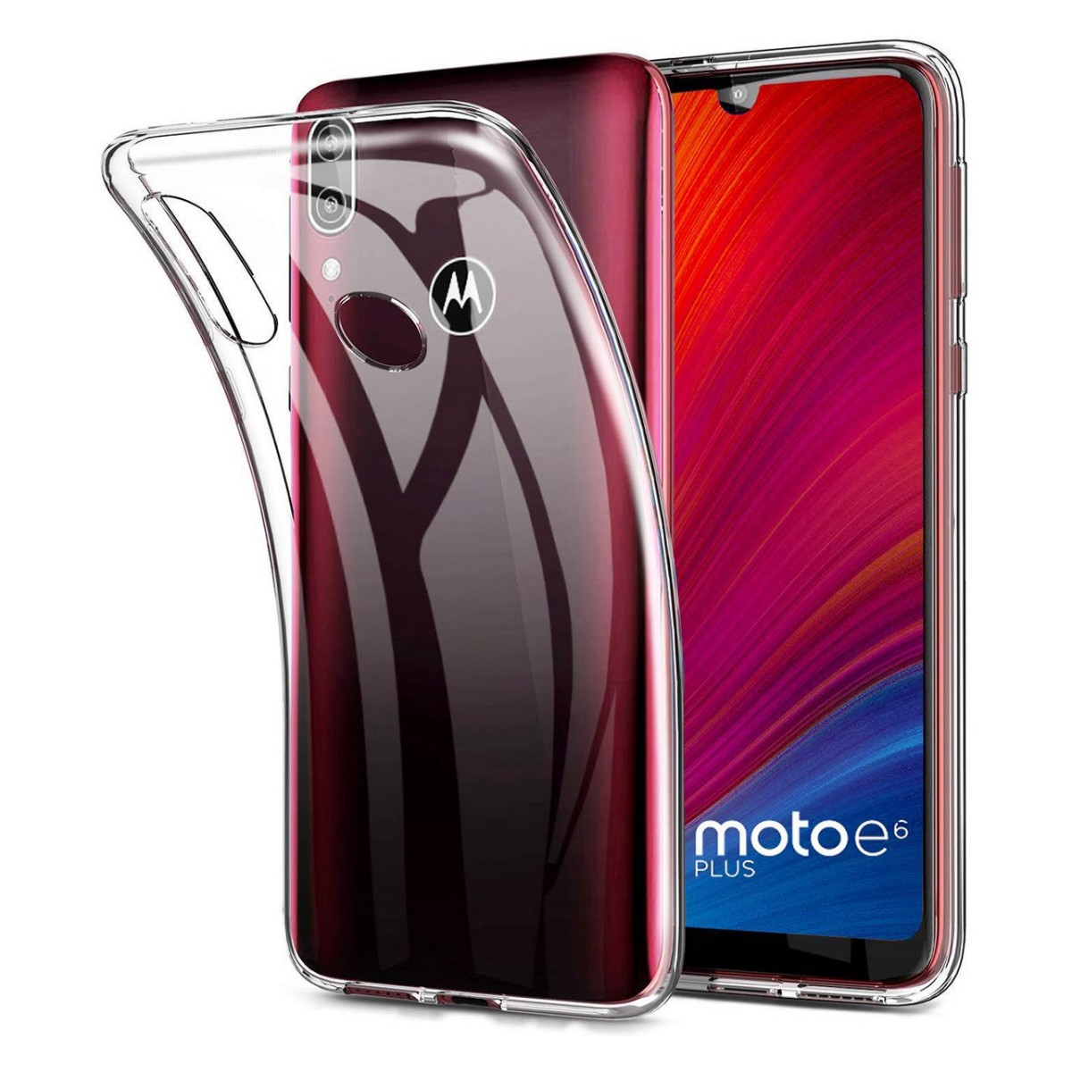 Funda Gel Tpu Fina Ultra-Thin 0,5mm Transparente para Motorola Moto E6 Plus