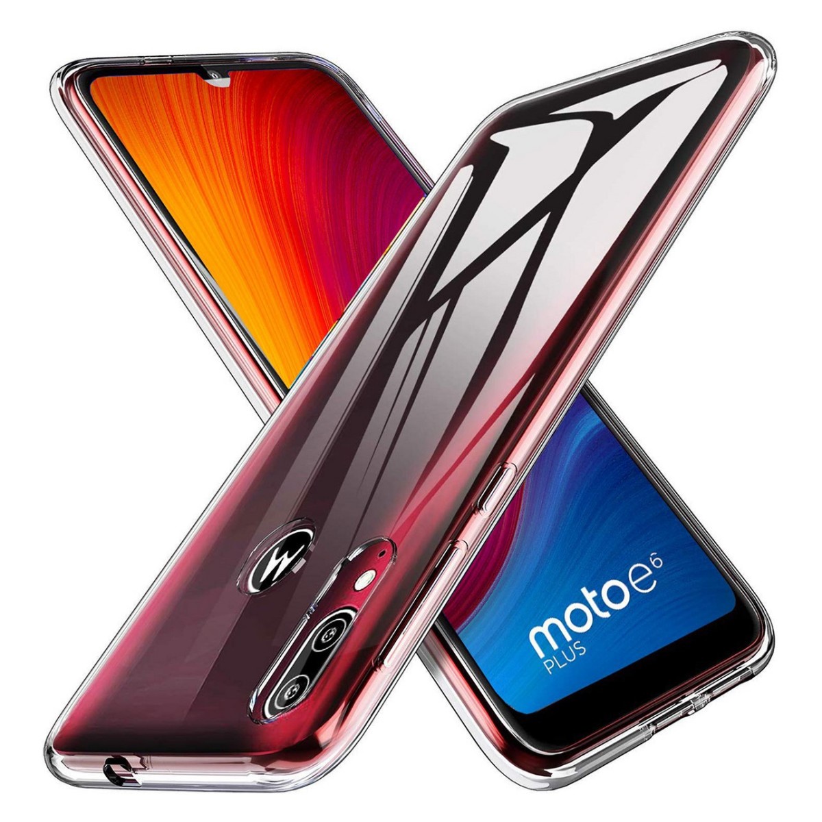 Funda Gel Tpu Fina Ultra-Thin 0,5mm Transparente para Motorola Moto E6 Plus