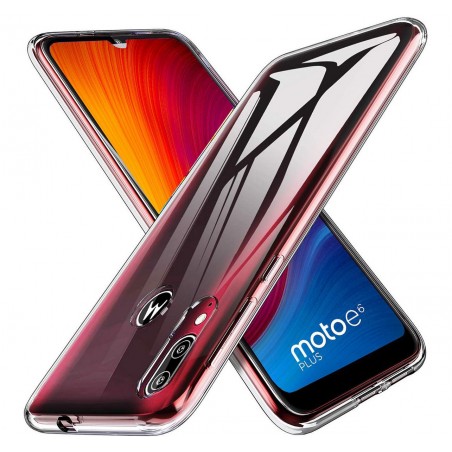 Funda Gel Tpu Fina Ultra-Thin 0,5mm Transparente para Motorola Moto E6 Plus
