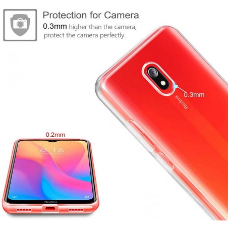 Funda Gel Tpu Fina Ultra-Thin 0,5mm Transparente para Xiaomi Redmi 8A