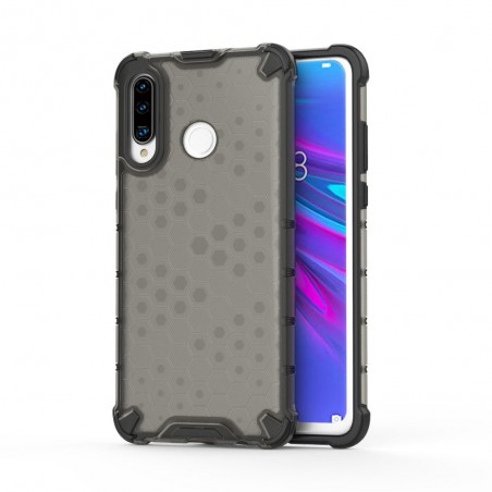 Funda Tipo Honeycomb Armor (Pc+Tpu) Gris para Huawei P30 Lite