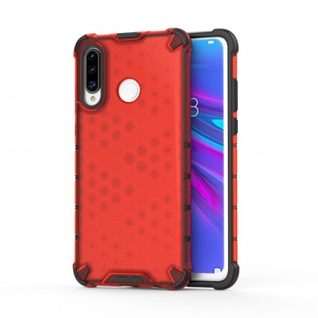 Funda Tipo Honeycomb Armor (Pc+Tpu) Roja para Huawei P30 Lite