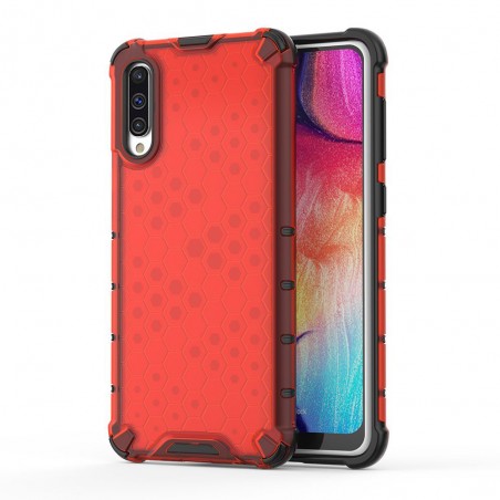 Funda Tipo Honeycomb Armor (Pc+Tpu) Roja para Samsung Galaxy A50 / A50s / A30s